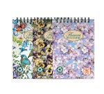 Blocco spirale Nature Flowers - A6 - 5mm - 50 fogli - 80 gr - spiralato sul lato corto - Pigna