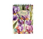 Blocco spirale Nature Flowers - A6 - 5mm - 50 fogli - 80 gr - spiralato sul lato corto - Pigna