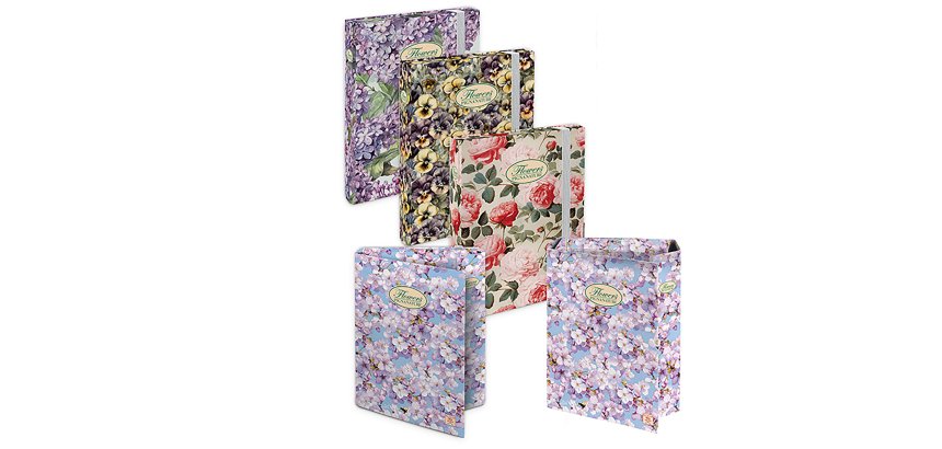 Pigna Nature flowers ring binder Multicolour