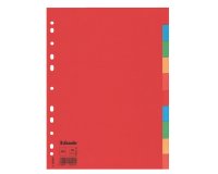 Separatore Economy - 10 tasti - cartoncino colorato 160 gr - A4 - multicolore - Esselte