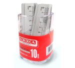 Barattolo 15 righelli - 10cm - alluminio - Arda