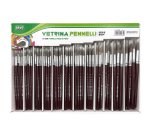 Pennelli punta tonda - pelo di pony - serie 9124 - Lebez - assortimento vetrinetta 228 pezzi