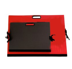 Cartella portadisegni - con maniglia - 70x50 cm - rosso - Brefiocart
