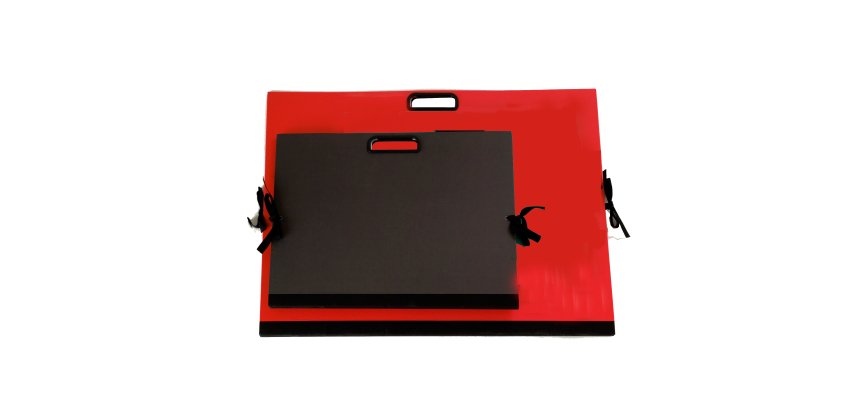 Cartella portadisegni - con maniglia - 70x50 cm - nero - Brefiocart