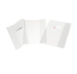 Coprimaxi Supercristallo - s/alette - PVC - 200 mic - 21 x 30 cm - liscio - trasparente - neutro - Colorosa