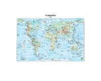 Carta geografica Mondo - scolastica - plastificata - 29,7 x 42 cm - Belletti