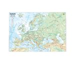 Carta geografica Europa - scolastica - plastificata - 29,7 x 42 cm - Belletti