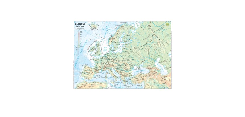 Carta geografica Europa - scolastica - plastificata - 29,7 x 42 cm - Belletti