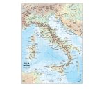 Carta geografica Italia - scolastica - plastificata - 29,7 x 42 cm - Belletti