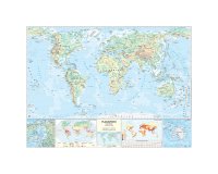 Carta geografica Mondo - scolastica - murale - Belletti