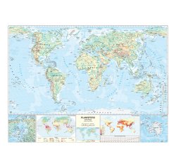 Carta geografica Mondo - scolastica - murale - Belletti