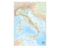 Carta geografica Italia - scolastica - murale - Belletti
