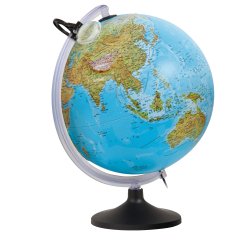 Globo geografico a rilievo illuminato Uranio - diametro 30 cm - Tecnodidattica