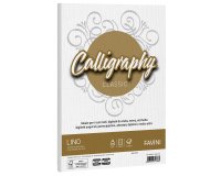 Carta Calligraphy Lino - A4 - 200 gr - bianco 01 - Favini - conf. 50 fogli