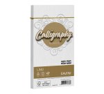 Buste Calligraphy Lino - 110 x 220 mm - 120 gr - bianco 01 - Favini - conf. 25 pezzi