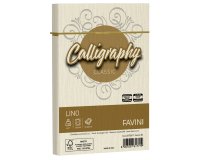 Buste Calligraphy Lino - 120 x 180 mm - 120 gr - avorio 02 - Favini - conf. 25 pezzi