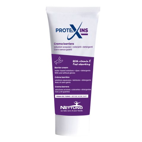 Crema mani protettiva Protexins Plus - tubo 100 ml - inodore - Nettuno