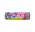 Sacchi per immondizia - 70x110 cm - 120 L - 16 micron - grigio - Logex Professional - rotolo da 10 sacchetti