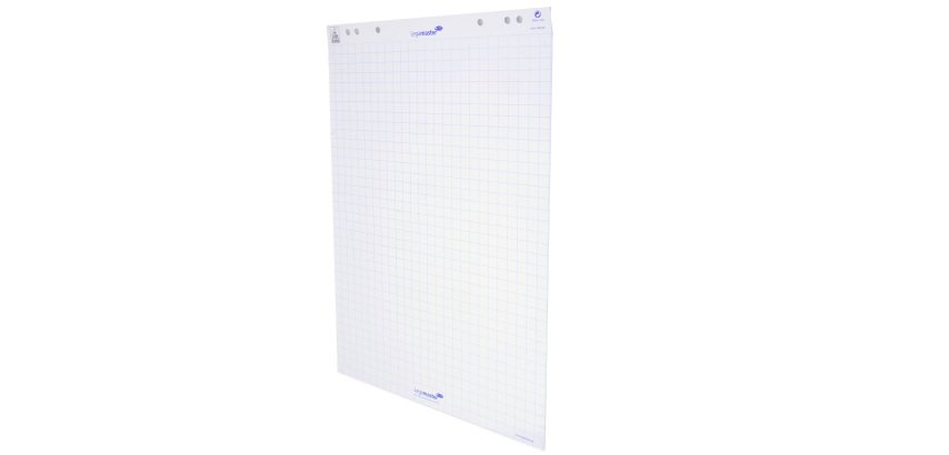 Blocco per lavagna - 20 fogli - 65 x 98 cm - quadretti 2 cm - Legamaster