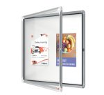 Bacheca per interni - fondo magnetico bianco - 6 fogli A4 - orizzontale - Nobo