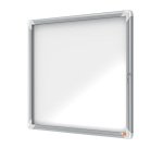 Bacheca per interni - fondo magnetico bianco - 6 fogli A4 - orizzontale - Nobo