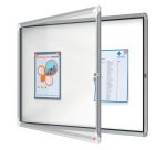 Bacheca per interni - fondo magnetico bianco - 8 fogli A4 - orizzontale - Nobo