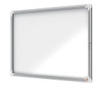 Bacheca per interni - fondo magnetico bianco - 8 fogli A4 - orizzontale - Nobo