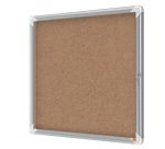 Bacheca per interni - fondo in sughero - 6 fogli A4 - orizzontale - Nobo