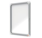 Bacheca per esterni - fondo magnetico bianco - 4 fogli A4 - verticale - Nobo