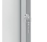 Bacheca per esterni - fondo magnetico bianco - 4 fogli A4 - verticale - Nobo