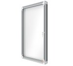 Bacheca per esterni - fondo magnetico bianco - 6 fogli A4 - orizzontale - Nobo