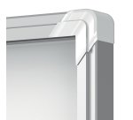 Bacheca per esterni - fondo magnetico bianco - 6 fogli A4 - orizzontale - Nobo