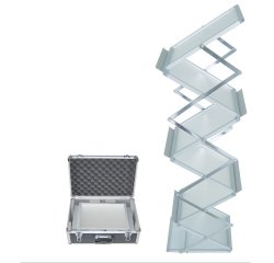 Portadepliant ripiegabile Zac - 5 ripiani A4 - Studio T