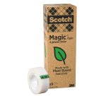 Nastro adesivo Magic 900 - 19 mm x 33 m - acrilico - trasparente - Scotch - Value Pack 9 rotoli