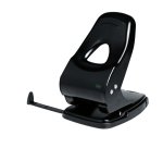 Perforatore 860 - max 60 fogli - 2 fori - passo 8 cm - nero - Lebez