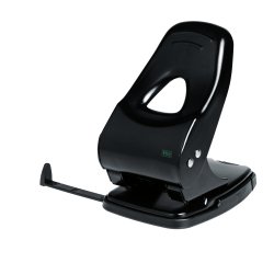 Perforatore 860 - max 60 fogli - 2 fori - passo 8 cm - nero - Lebez