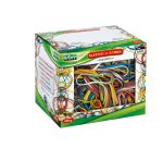 Elastici - misure e colori assortiti - 500 gr - gomma - Lebez