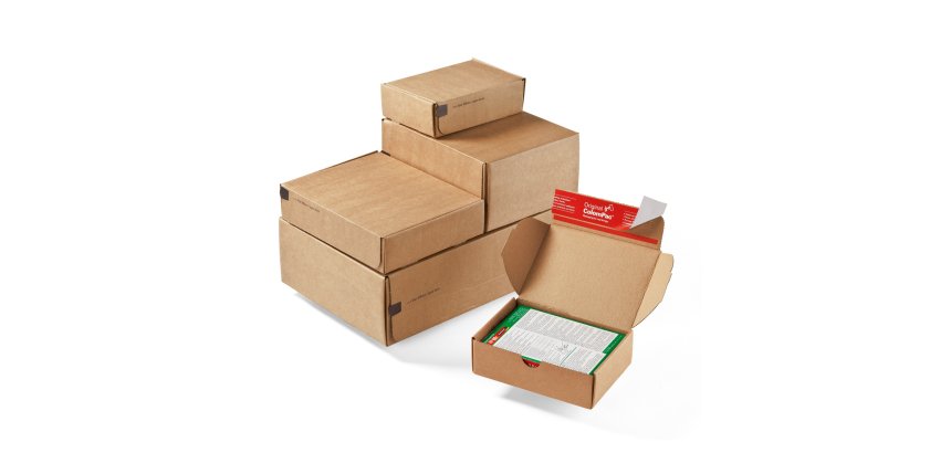 Scatole modulabili CP 080 - 14 x 10,1 x 4,3 cm - cartone - avana - ColomPac