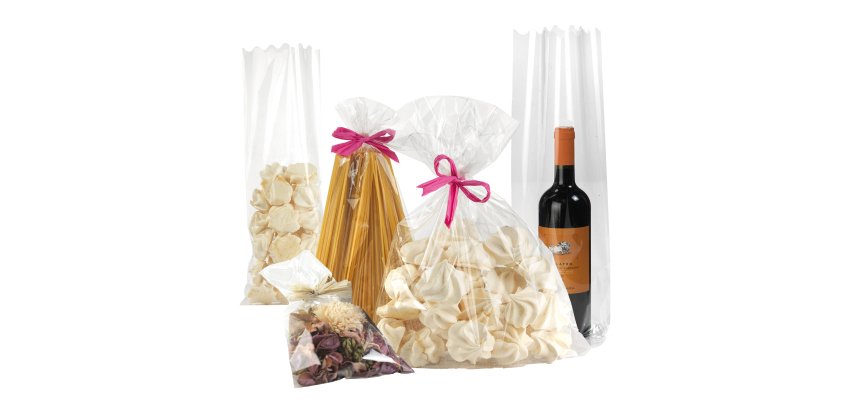 Busta regalo Crystal - 10 x 20 cm - 30 micron - trasparente - PNP - conf. 100 pezzi