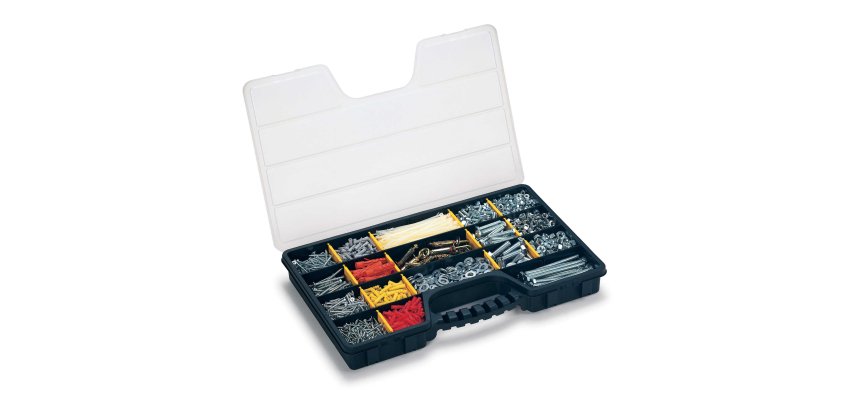 Valigetta portaminuterie ProOrganizer 24" - 51 x 33 x 6 cm - PPL - trasparente/nero - Terry