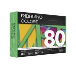Carta Fabriano Colore - A4 - 80 gr - colori forti verde - Fabriano - conf. 500 fogli