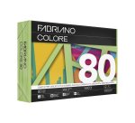 Carta Fabriano Colore - A4 - 80 gr - colori forti verde pisello - Fabriano - Conf. da 500 fogli