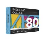 Carta Fabriano Colore - A4 - 80 gr - colori forti azzurro - Fabriano - conf. 500 fogli
