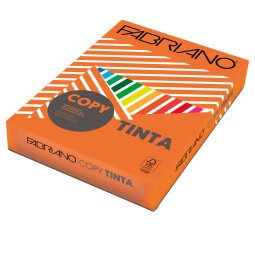 Carta Copy Tinta - A4 - 80 gr - colori  forti aragosta - Fabriano - conf. 500 fogli