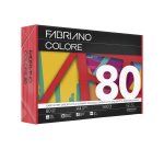 Carta Fabriano Colore - A4 - 80 gr - colori forti rosso - Fabriano - conf. 500 fogli