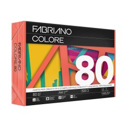 FabrianoColore - A4 - 80 gr - colori  forti arancio - Fabriano - conf. 500 fogli