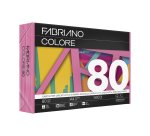 Carta Fabriano Colore - A4 - 80 gr - colori forti fucsia - Fabriano - conf. 500 fogli