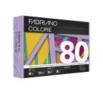 Carta Fabriano Colore - A4 - 80 gr - colori forti violetto - Fabriano - conf. 500 fogli