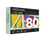 Carta Fabriano Colore - A4 - 80 gr - colori tenui verde chiaro - Fabriano - conf. 500 fogli