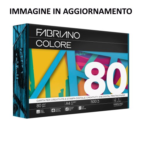 Carta Copy Tinta - A4 - 80 gr - colore tenue grigio - Fabriano - conf. 500 fogli